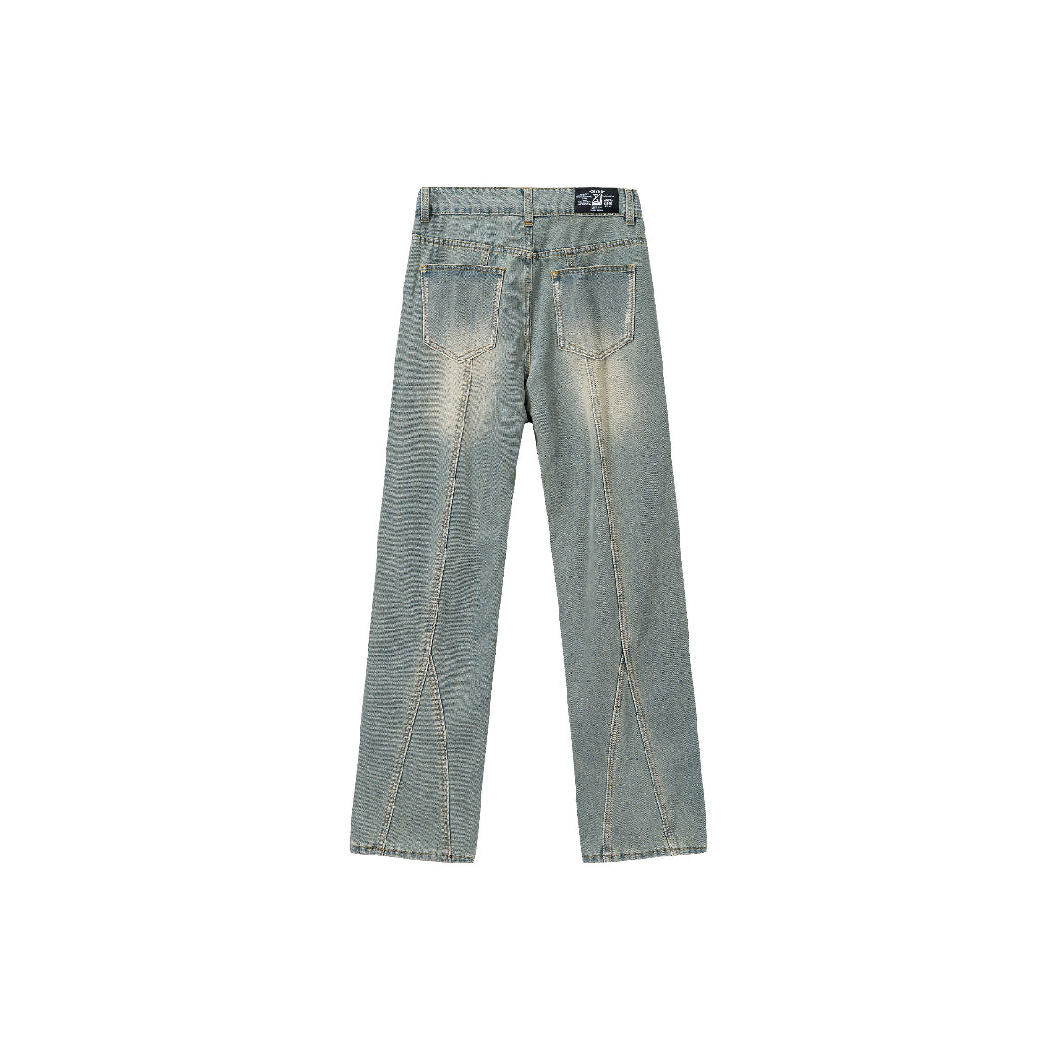 "New Factor" -  Vintage Washed Effect Denim Jeans